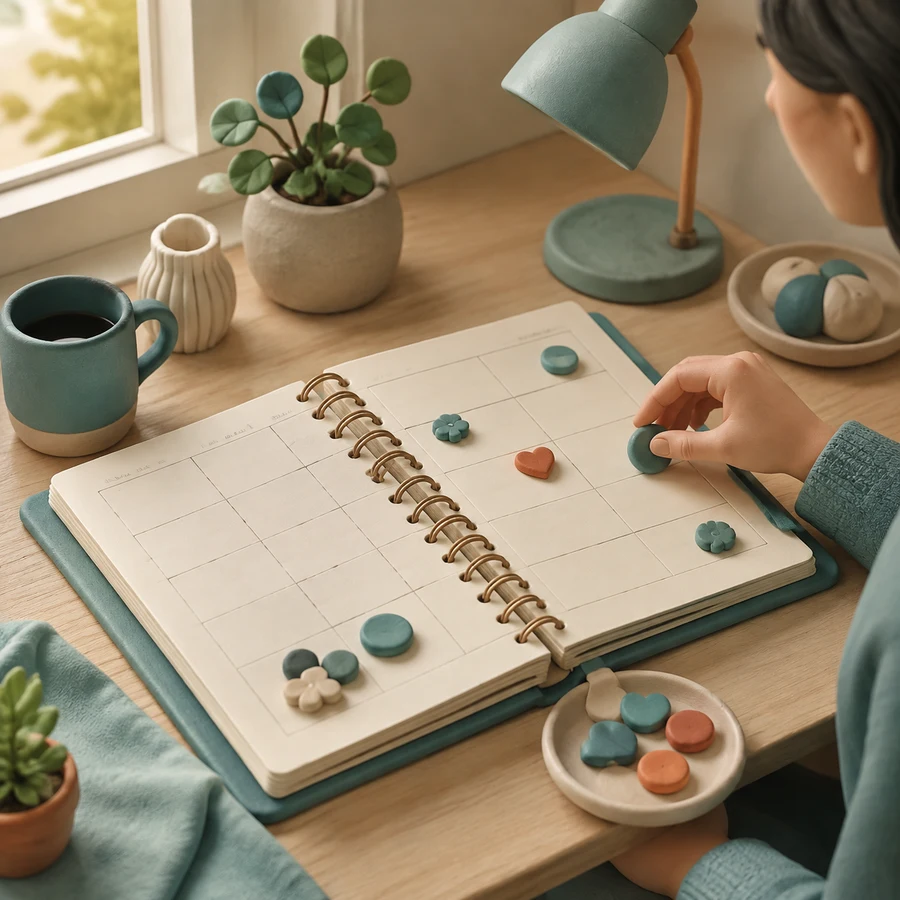 Day labels: a quiet everyday scene