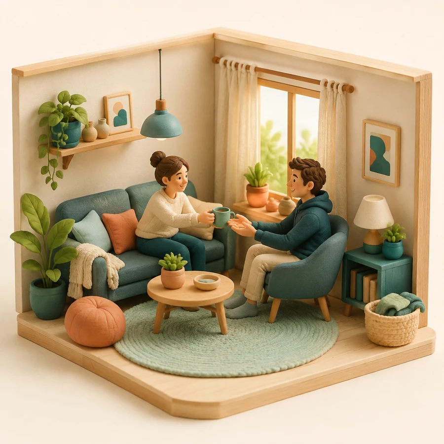 Network behavior: a quiet everyday scene