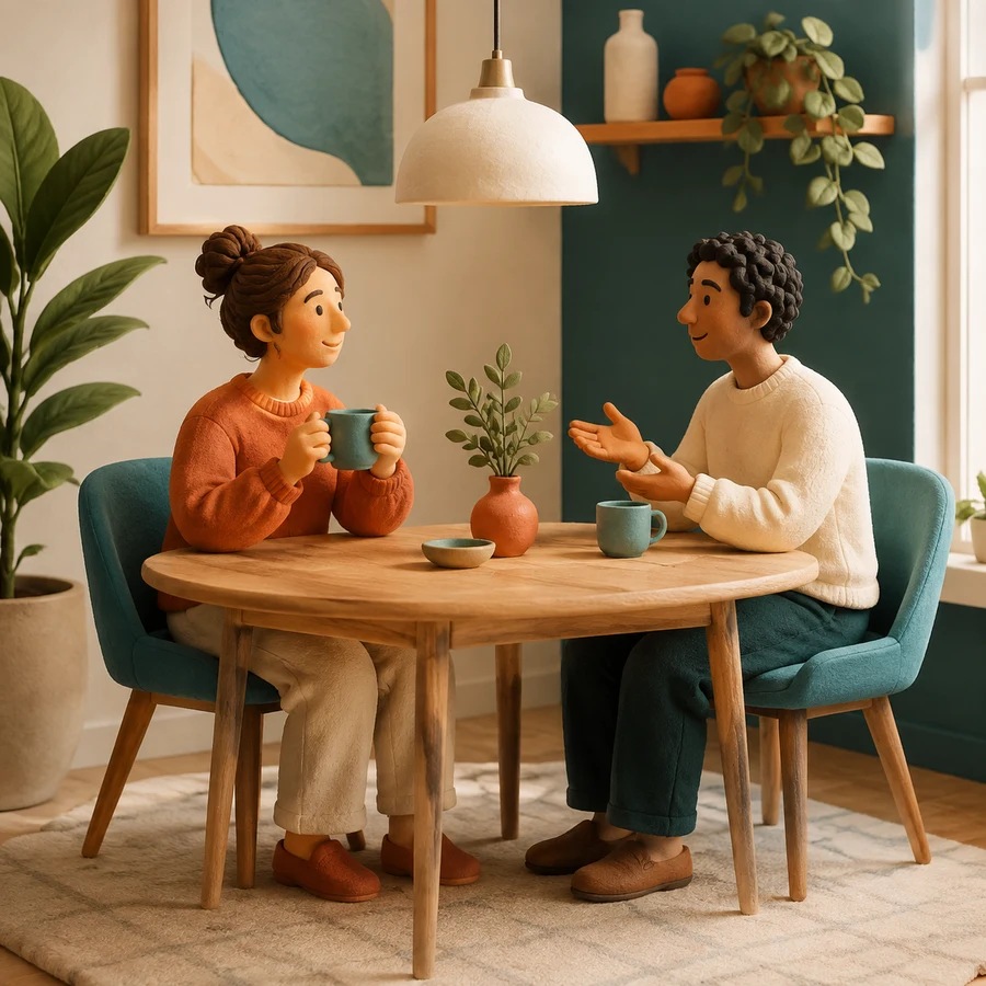 Scope of the ideas: a quiet everyday scene